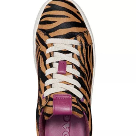 COACH "Lowline" Luxe Sneakers 7.5M Animal Print - Picture 7 of 8